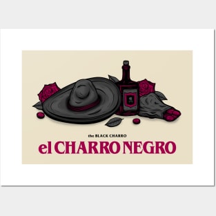 el CHARRO NEGRO - the BLACK CHARRO Posters and Art